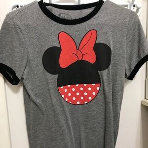 Gray Minnie Mouse Disney shirt